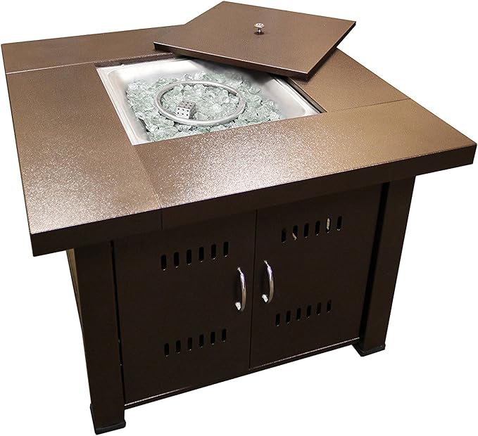 AZ Patio Heaters 38&quot; Prpopane Fire Pit Bronze Finish