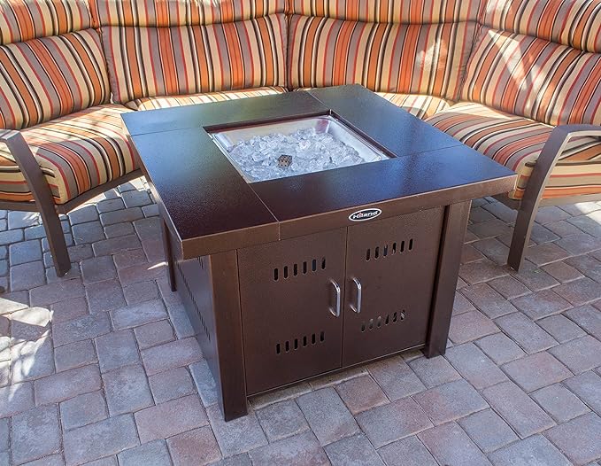 AZ Patio Heaters 38" Prpopane Fire Pit Bronze Finish