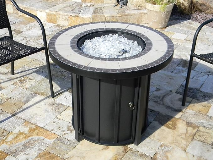 AZ Patio Heaters 30" Round Tile Fire Pit