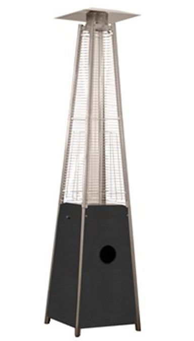 AZ Patio Heaters Residential Hammered Silver Glass Tube 40000 BTU