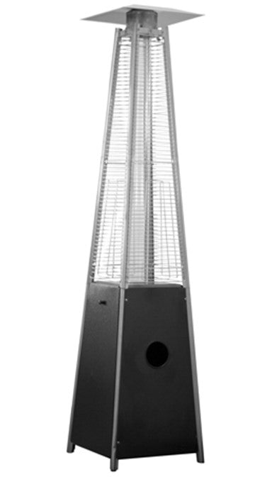 AZ Patio Heaters Residential Matte Black Glass Tube 40000 BTU