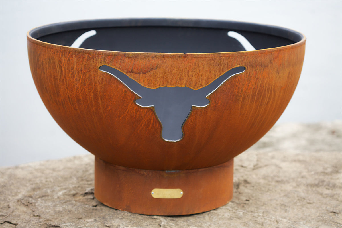 Fire Pit Art Longhorn