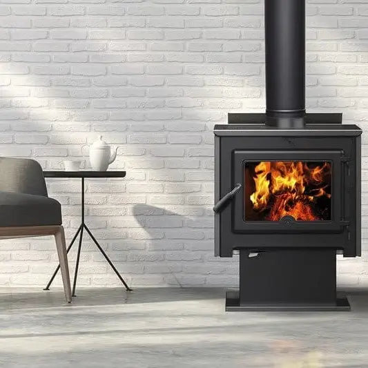 True North TN25C Wood Burning Stove with Pedestal