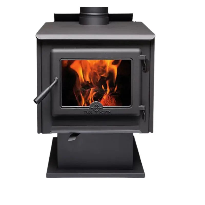 True North TN25C Wood Burning Stove with Pedestal